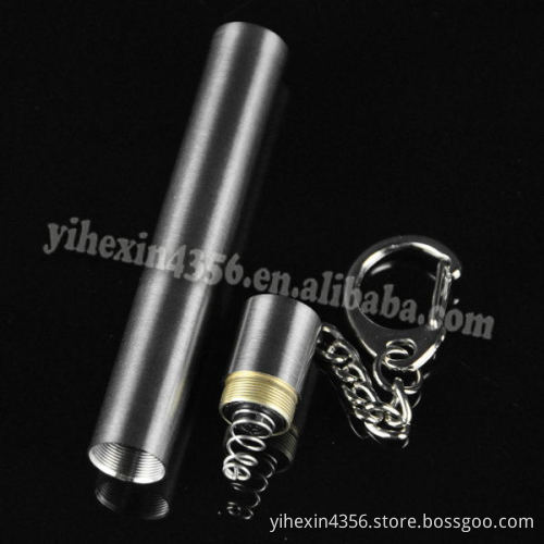 Boruit JY-18A Stainless Steel Mini Cigarette light Purple 365 Flashlight